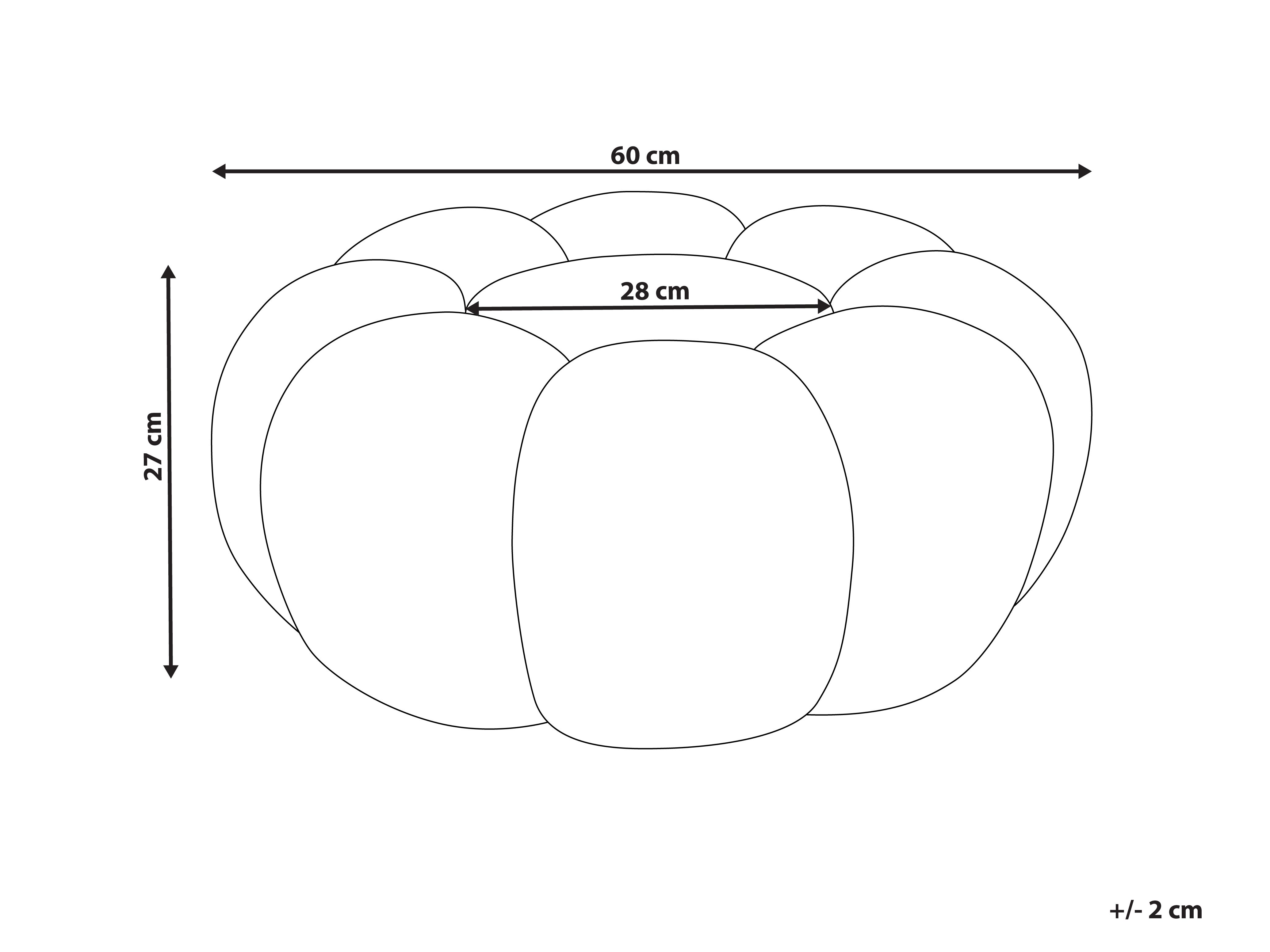 Poef BEAUFORT Bouclé Lichtbruin