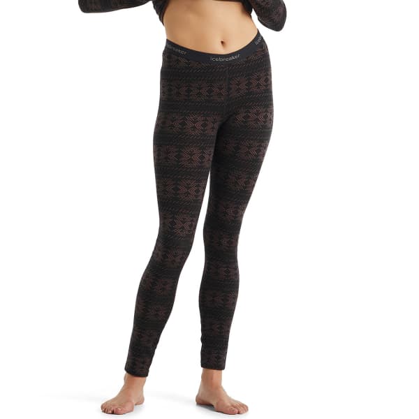 Collant thermique ICEBREAKER W 250 VERTEX LEGGINGS CRYSTALLINE BLACK/MINK