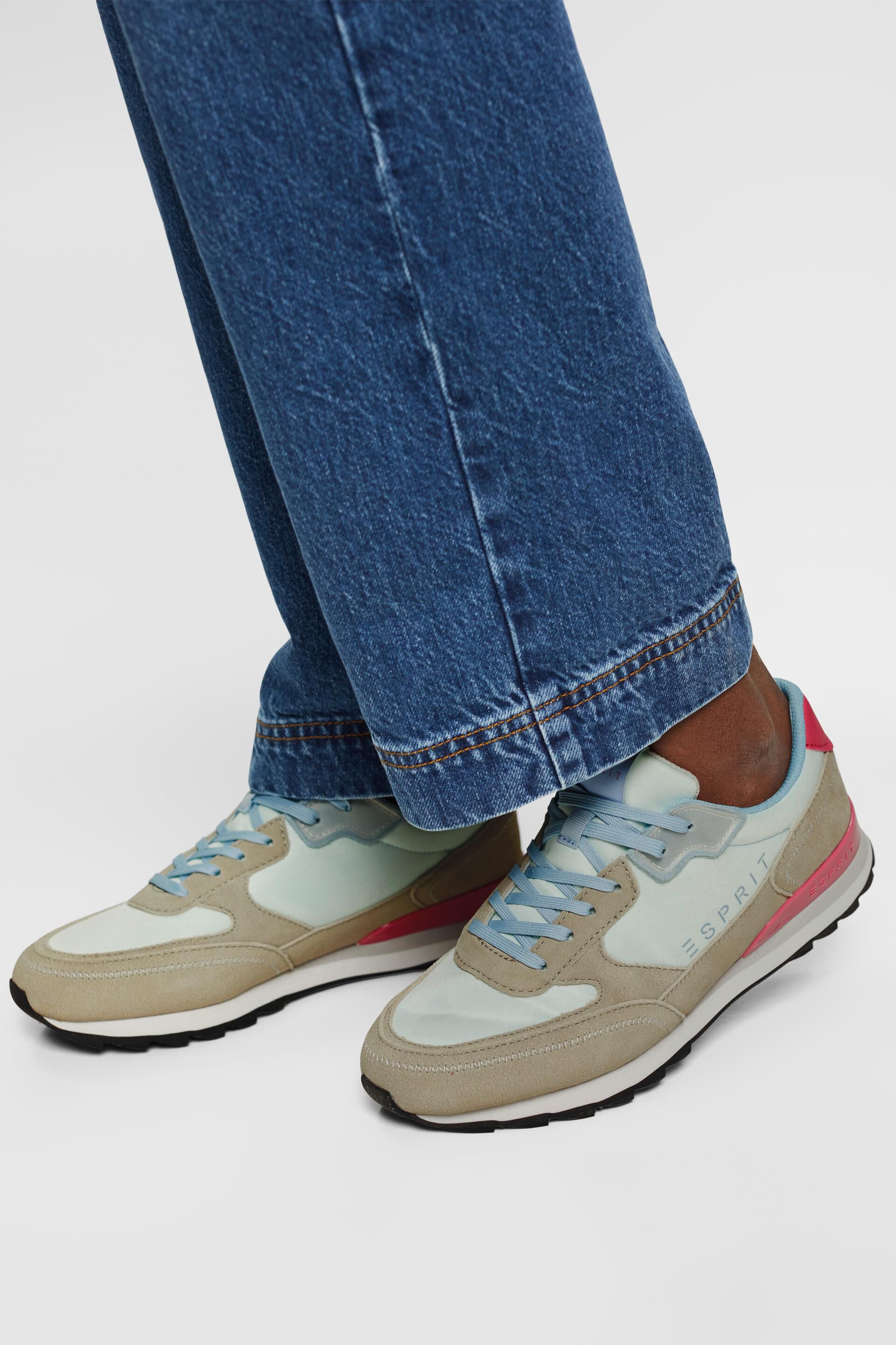Sneakers multicolores en cuir véritable