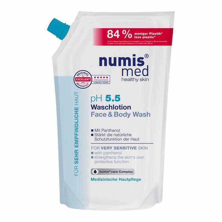 Numis med pH 5,5 Waschlotion Nachfüllbeutel, 500 ml