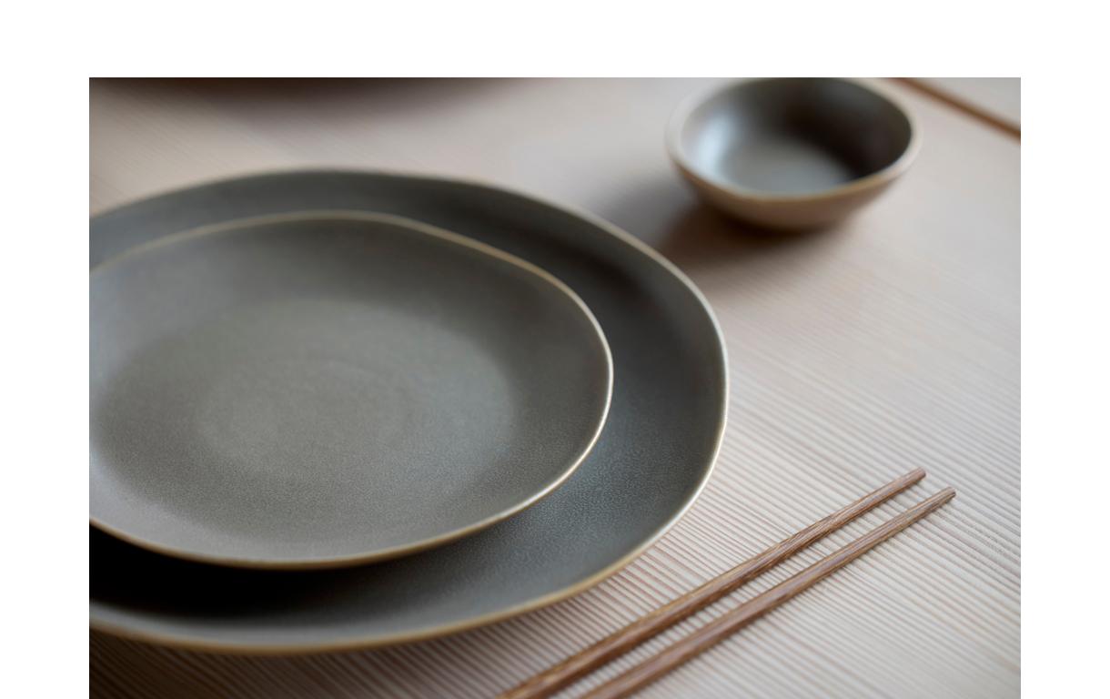 Speiseteller Shoku Ø 27 cm, 6 Stück, Braun<br>Essteller-Set