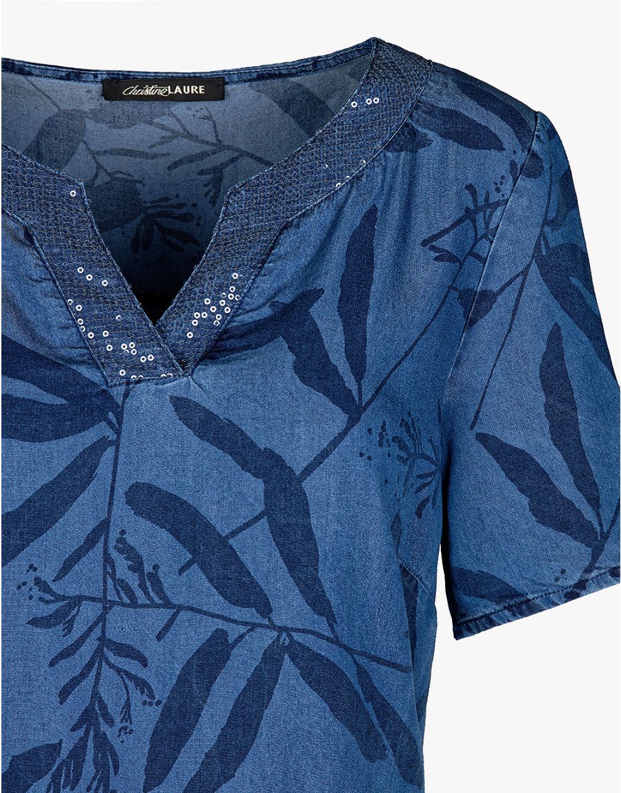 Robe en lyocell imprimée