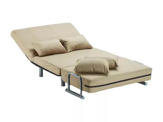 Fauteuil convertible robuste en tissu lit convertible SALINGER