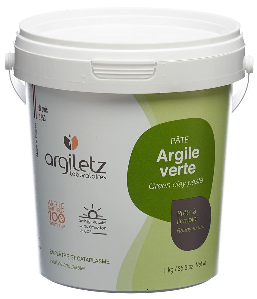 ARGILETZ Heilerde grün instant<br>1 kg, Topf, Paste