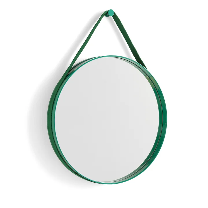 HAY - Strap Mirror No. 2 , Ø 50 cm, grün