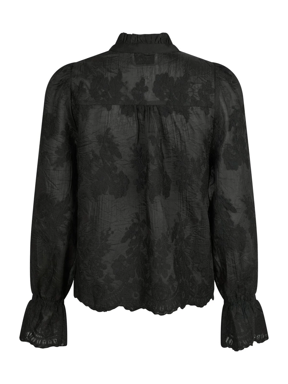 Neo Noir Amara Big Embroidery Blouse black