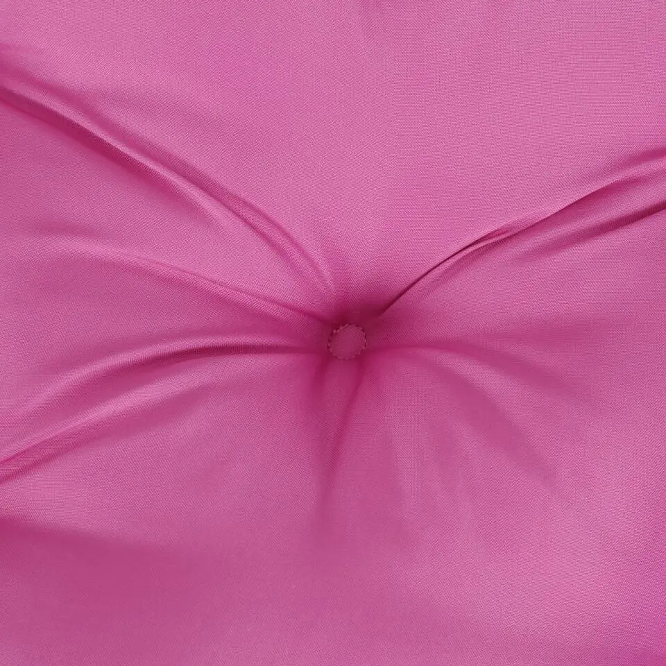 vidaXL - Palletkussen - Roze - Stof - 60 x 60 x 12 cm