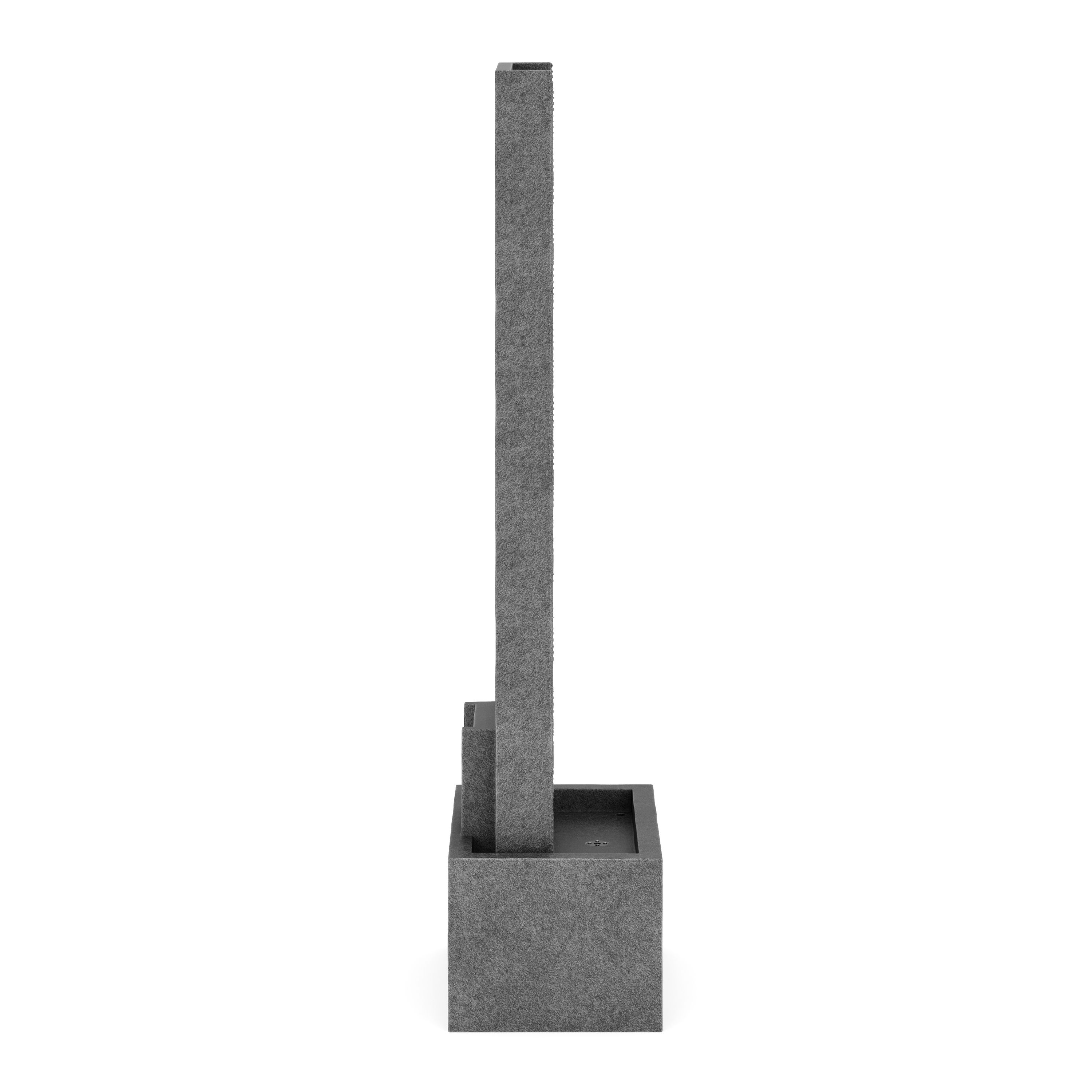 Brunnen Steinoptik mit LED 34 x 22 x 100 cm