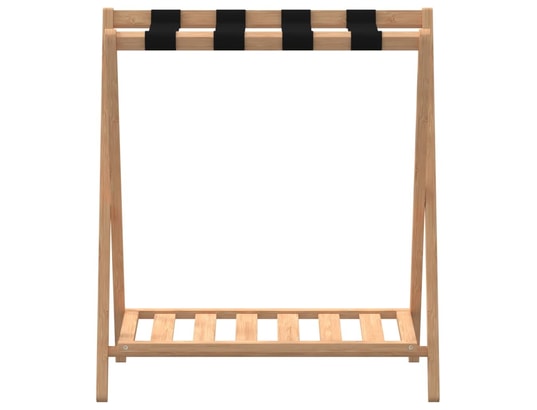 VIDAXL - Chariot de service de bagage Porte-bagages 68x38x58 cm bambou