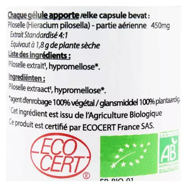 Vit'all+ Piloselle 450mg Orgânico 60 Cápsulas Vegetais