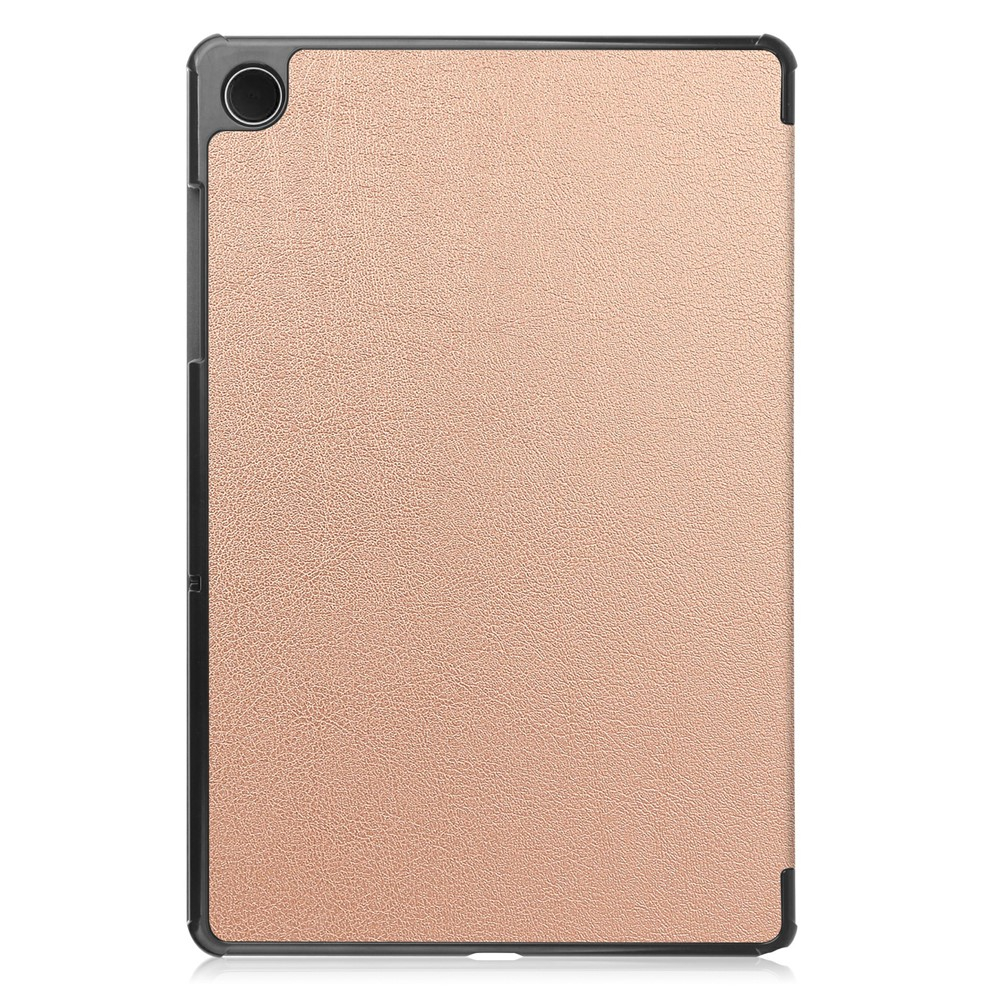 Samsung Galaxy Tab A11  Plus / A9  Plus Leder Tasche Flip Cover Hülle - Roségold