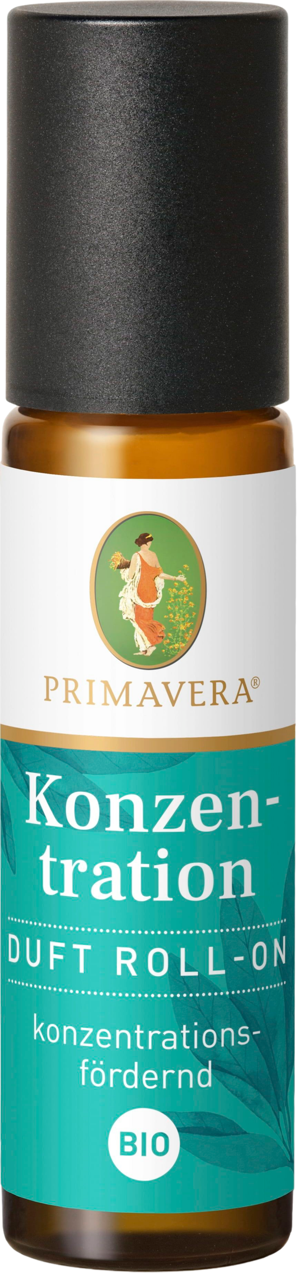 PRIMAVERA  Konzentration Duft Roll-On bio, 10 ml