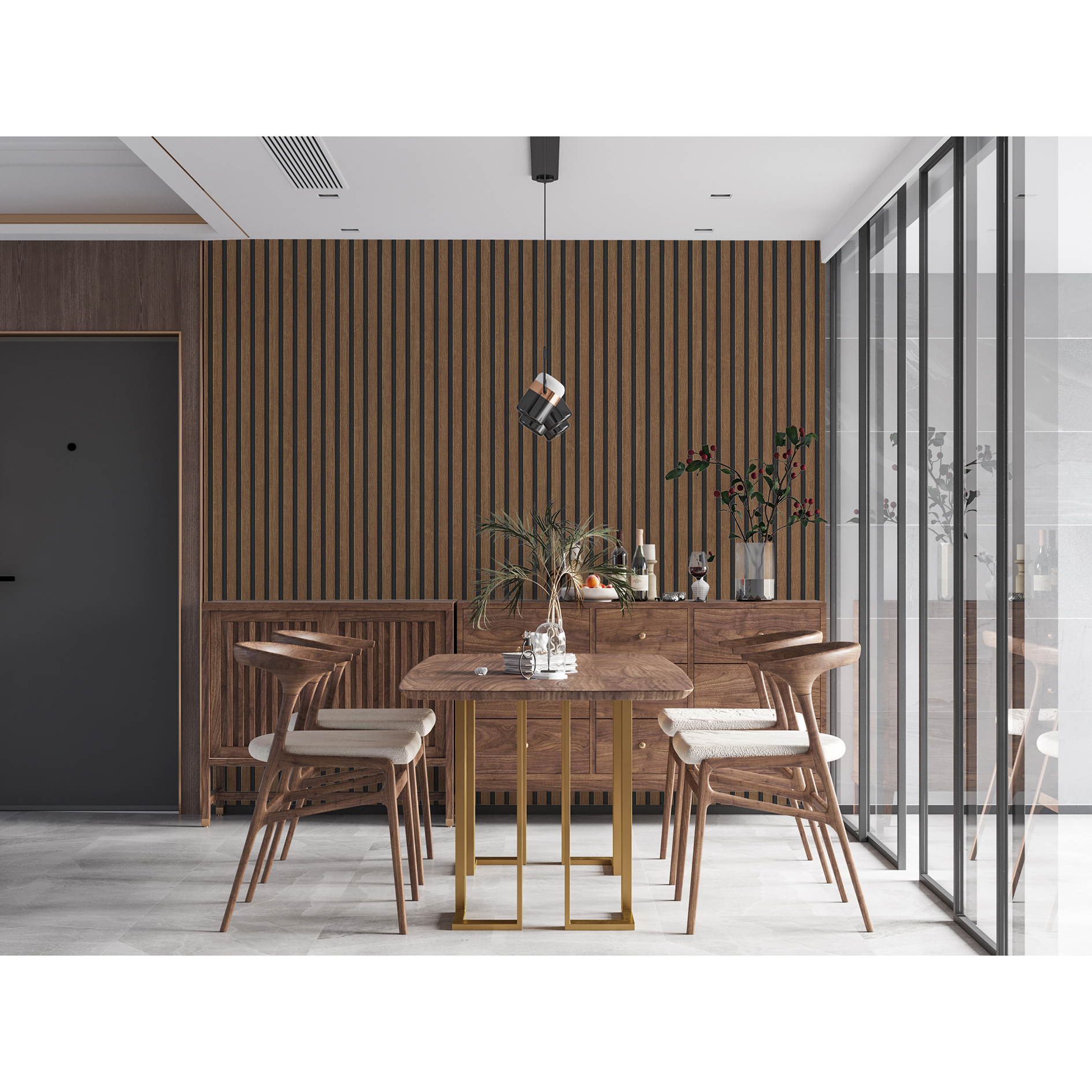 Vliestapete - braun - Holzoptik - 10 Meter