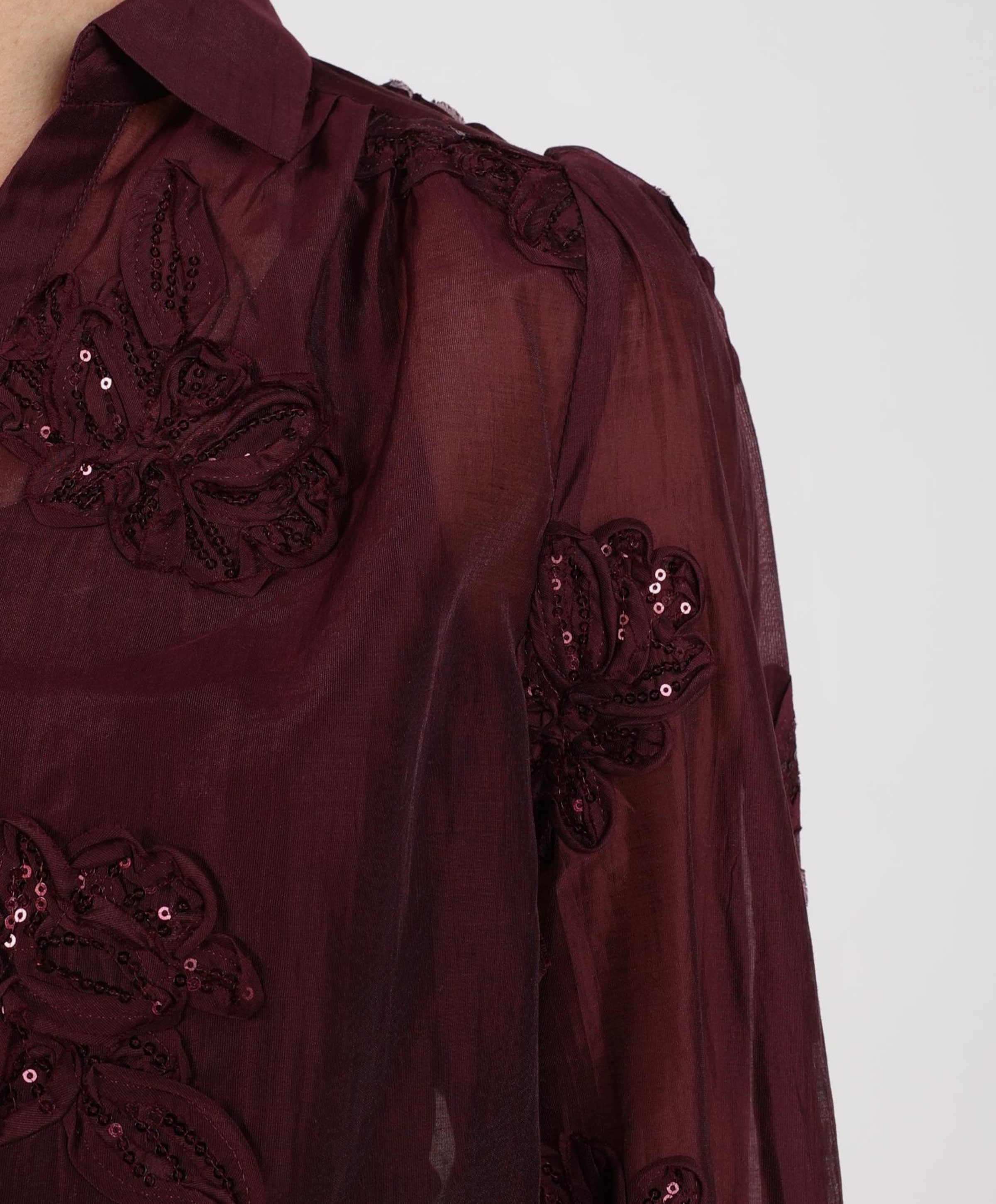 Nukus Dames blouse bordeaux