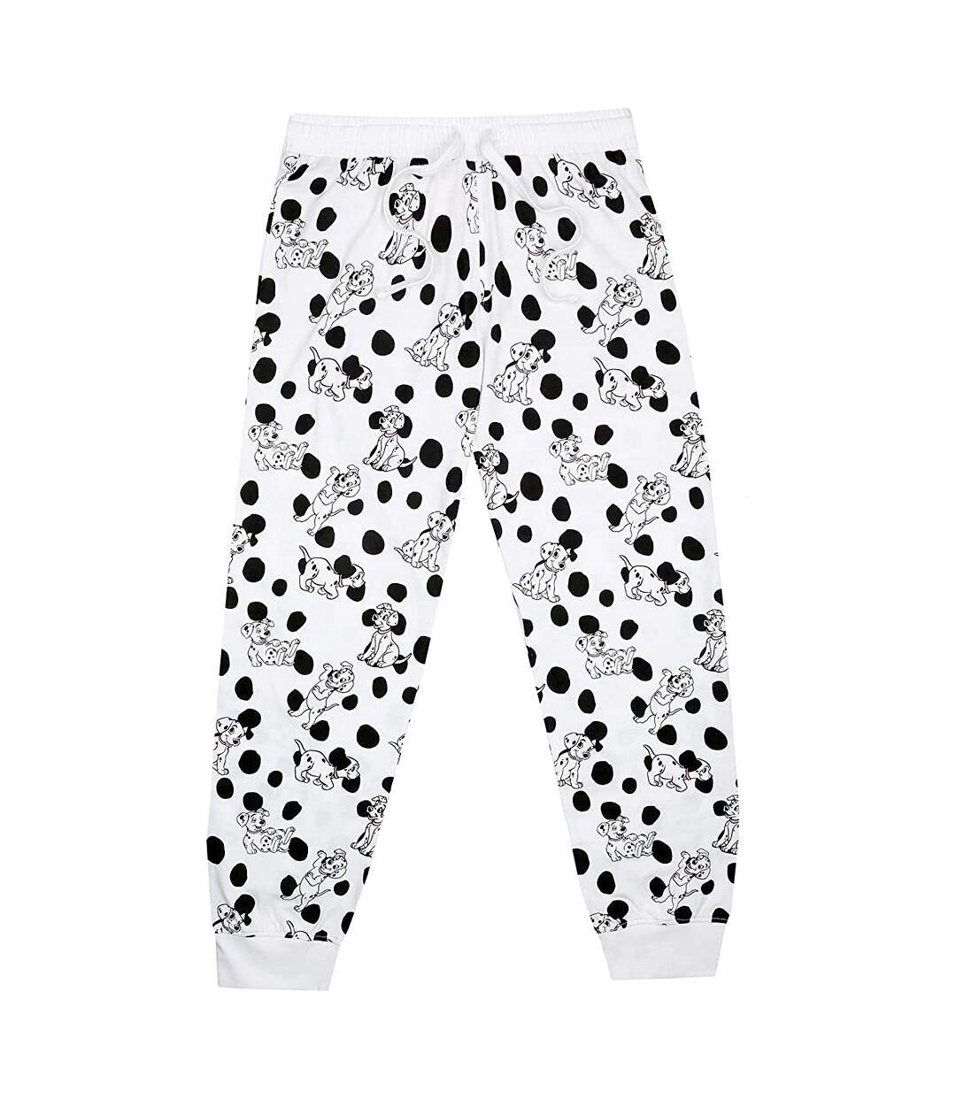 101 Dalmatians - Ensemble de pyjama long SNOOZE - Femme (Blanc cassé / Blanc / Noir) - UTTV817