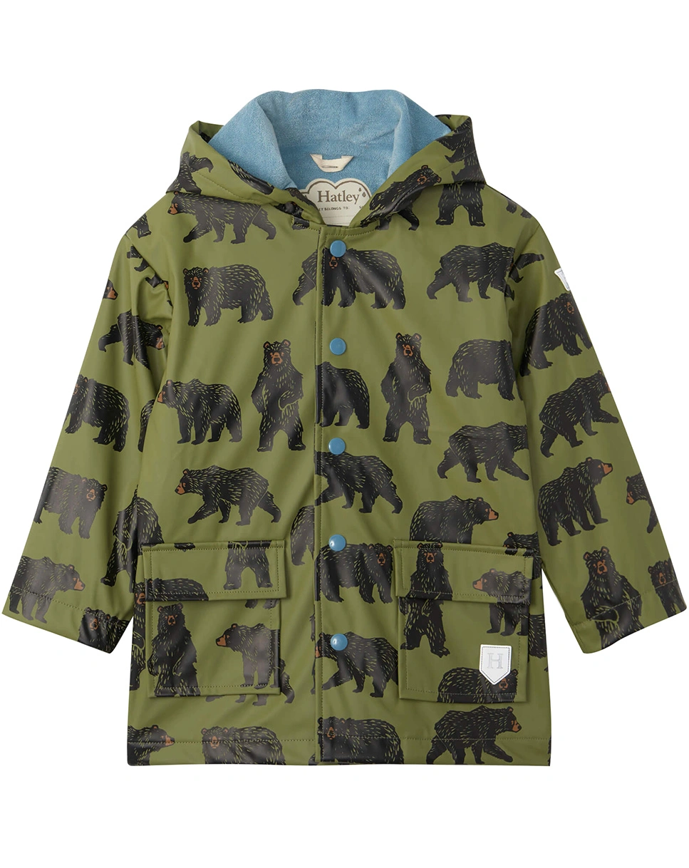 Regenjacke WILD BEARS in olive/dark green