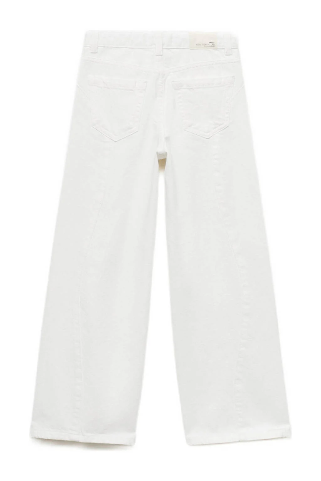 Mango Kids wide leg jeans wit