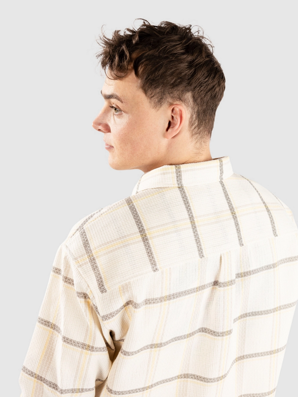 Fat Moose Myles Shirt ecru check