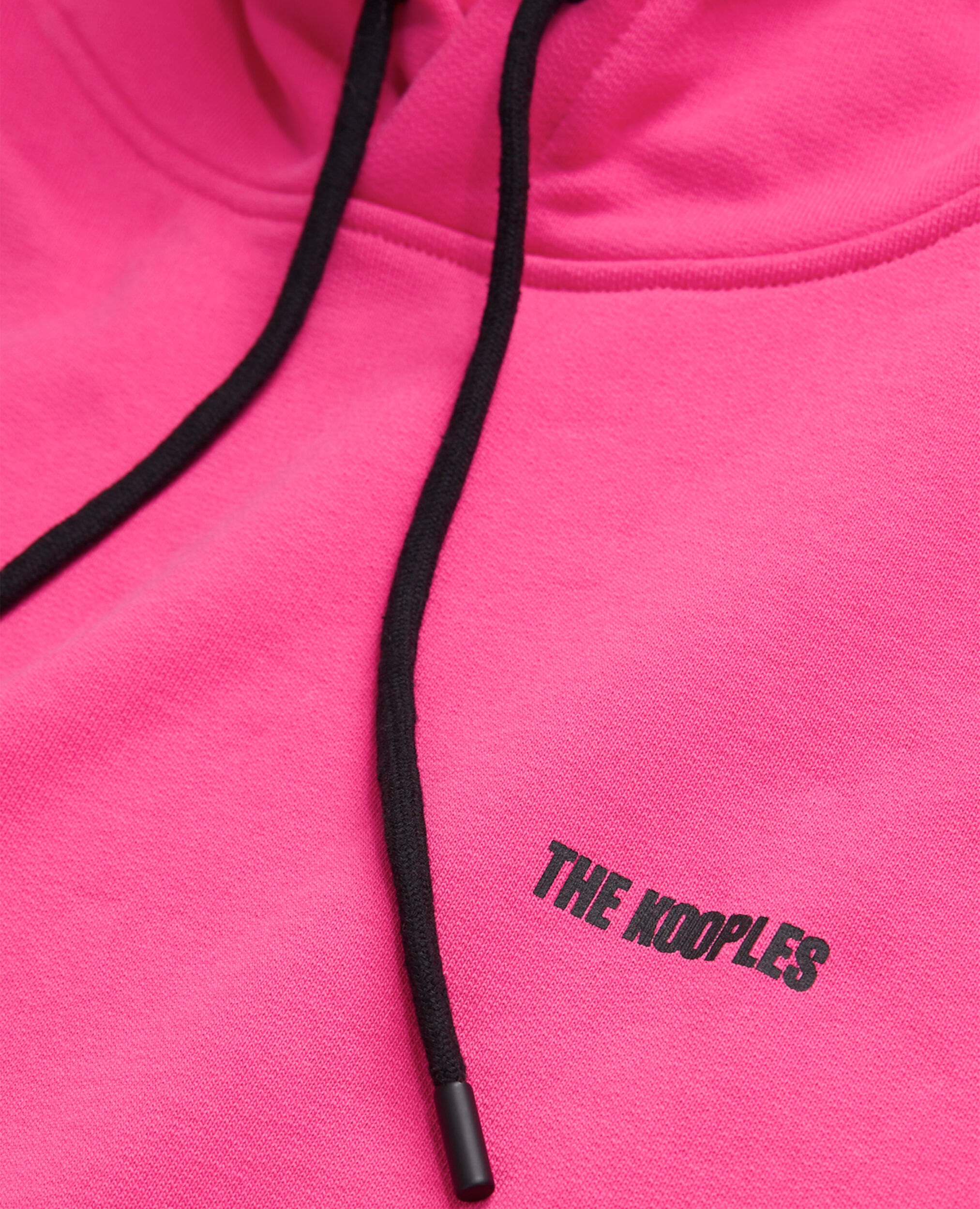 Sweatshirt à capuche rose avec logo