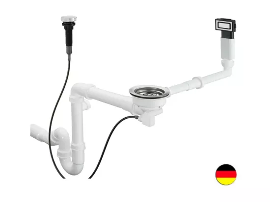 Vidage automatique pour évier 1 bac HANSGROHE D14-11 inox