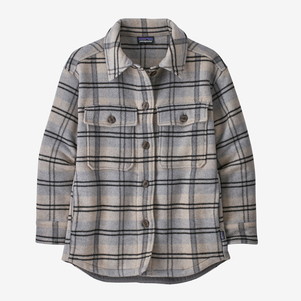 Damen-Overshirtjacke aus Meltonwolle