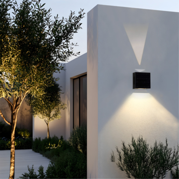 Solar wandlamp Alméria 17 lumen met dag/nacht sensor