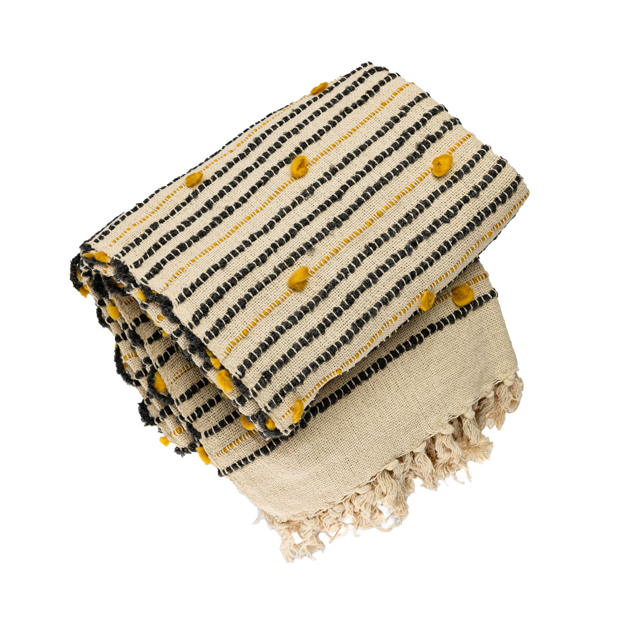 Plaid katoenmix ochre dot