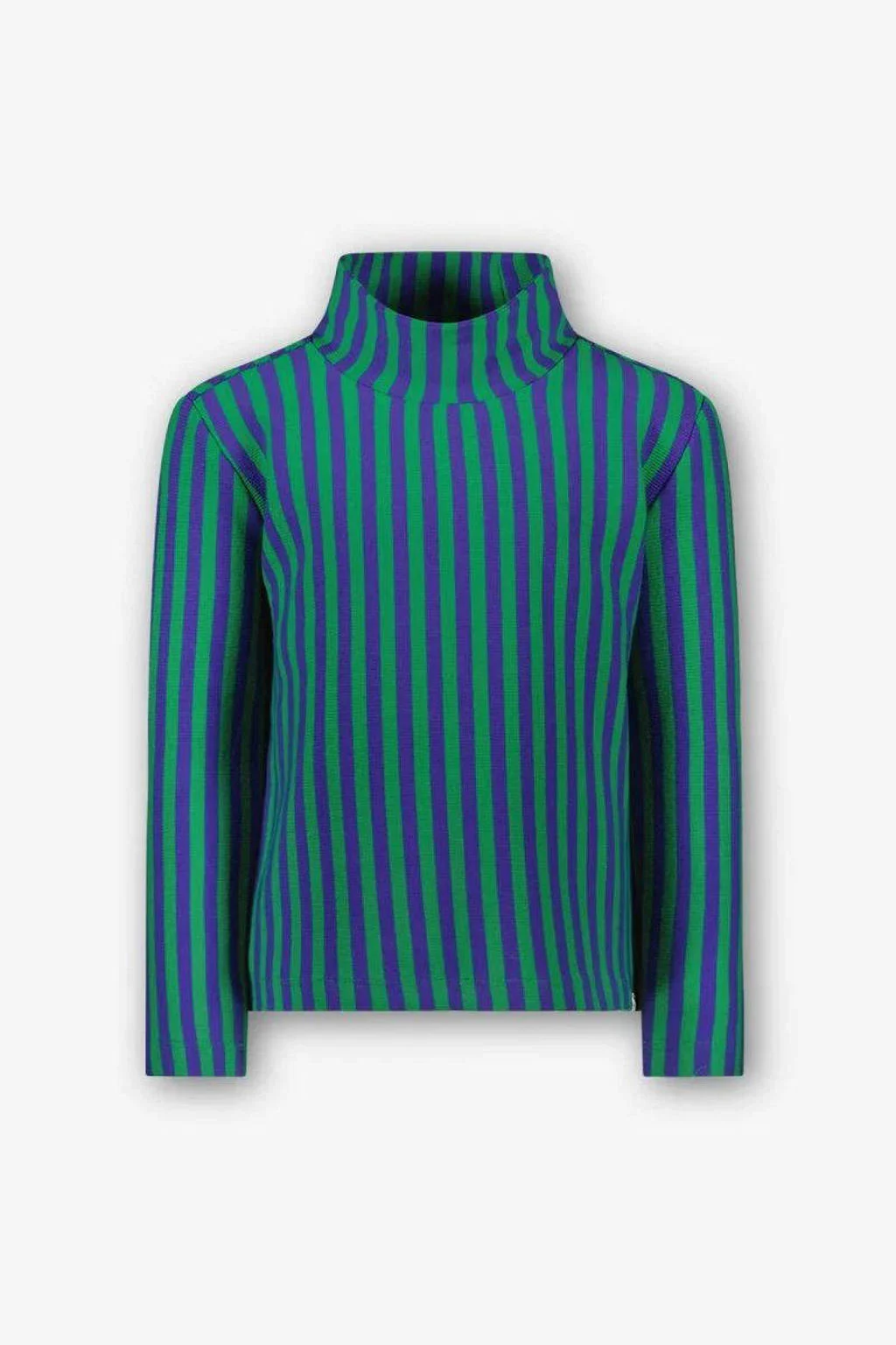 The New Chapter gestreepte longsleeve groen/paars