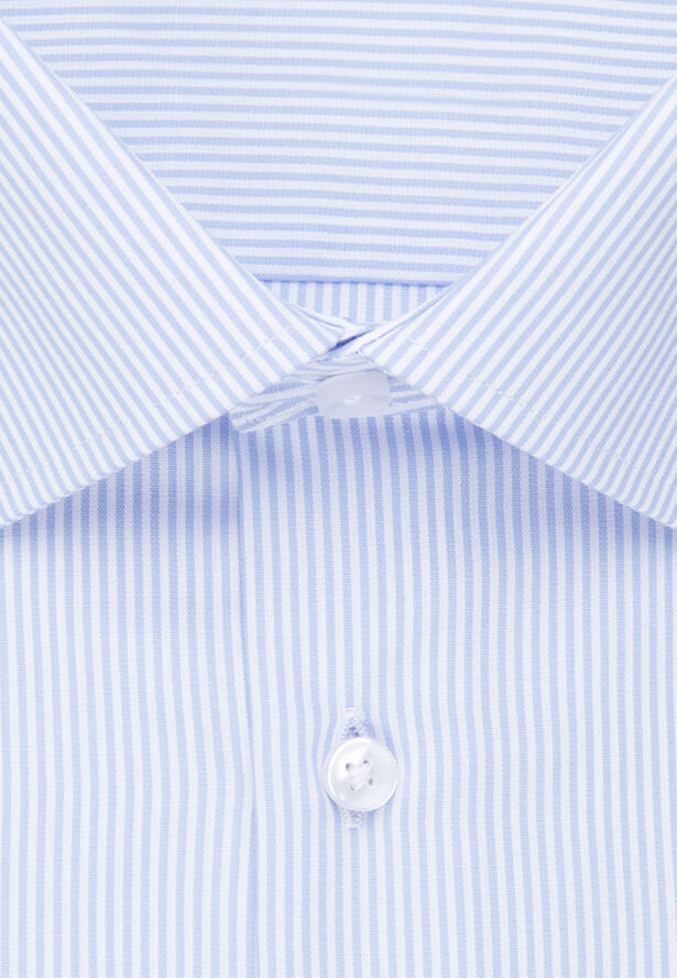 Seidensticker Business Shirt Regular Long sleeve Kent-Collar Stripes Blue