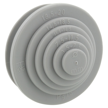 Snijnippel PG16 grijs tbv kabeldoos 20mm (10 stuks)