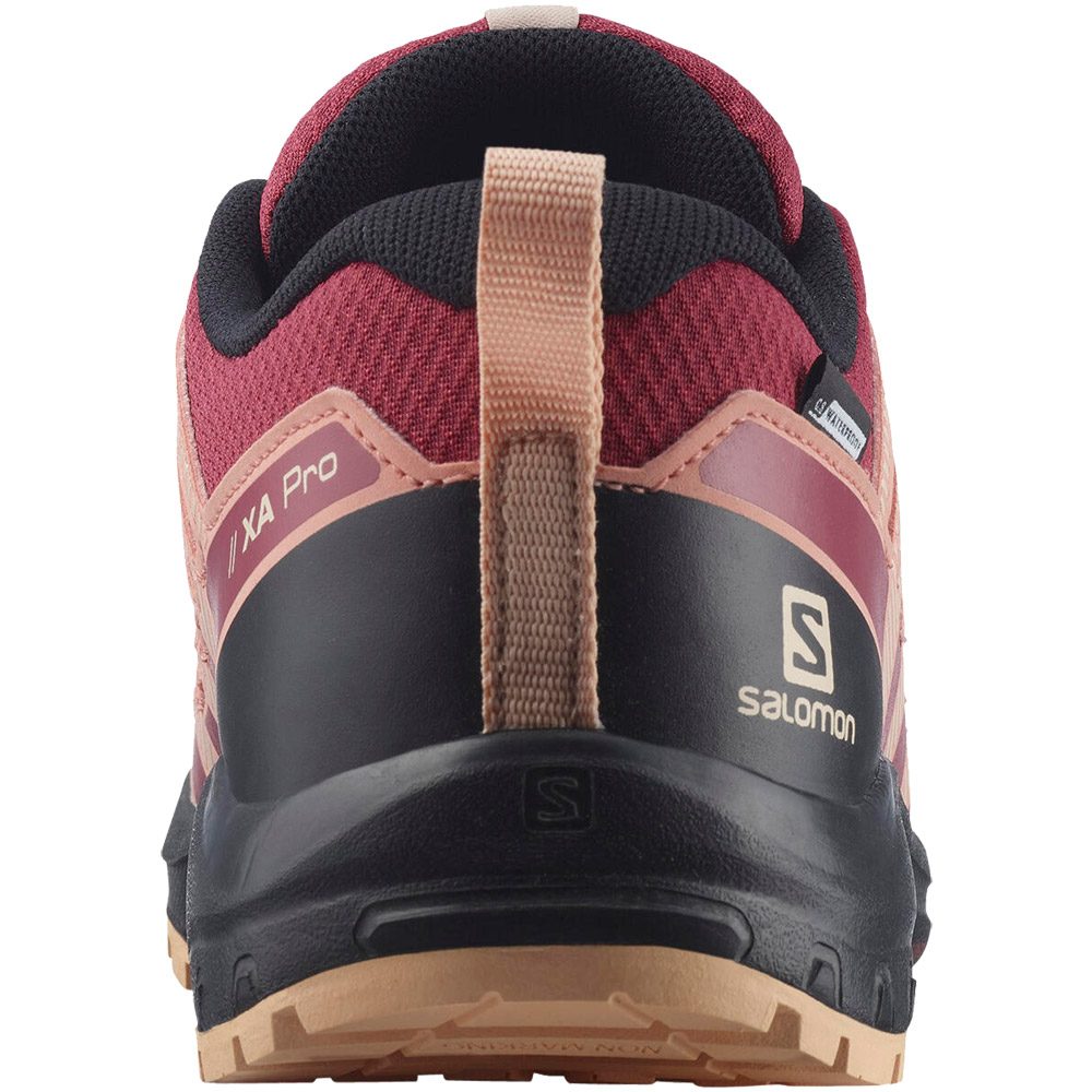 Salomon XA Pro V8 CSWP Wanderschuhe Junior earth red black almond cream