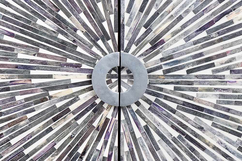 Design Sideboard HERITAGE 160cm Mosaik-Intarsien Kunsthandwerk