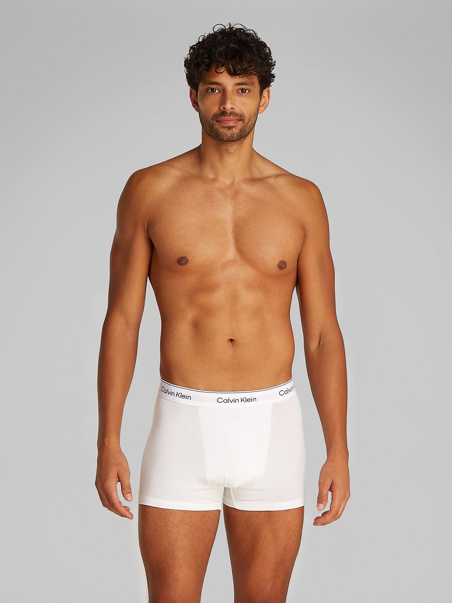 CALVIN KLEIN CUIDADOS ÍNTIMOS<br>Conjunto de 3 cuecas boxer de algodão elástico