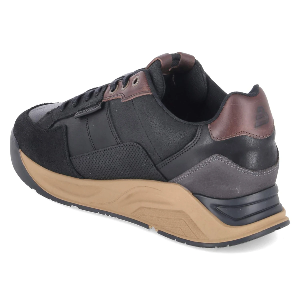 BullboxerLow Sneaker - Black-Dark Brown