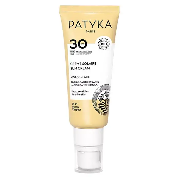 Protetor solar facial orgânico Patyka FPS 30 40ml