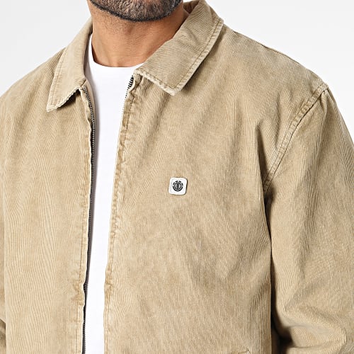 Veste Zippée Parker Corduroy Beige