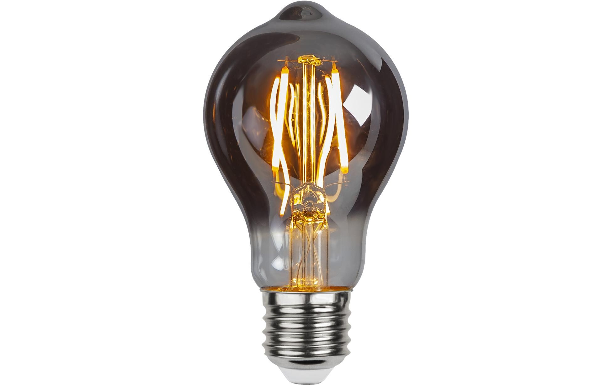 Lampe Plain Smoke TA60 2 W (17 W) E27 WarmweissFilamentleuchtmittel in Tropfenform mit geschwärztem Glas