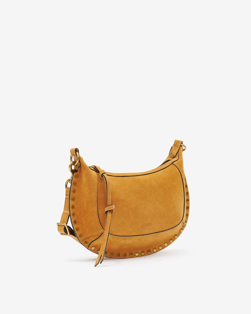 SAC PORTÉ ÉPAULE EN CUIR VELOURS OSKAN MOON