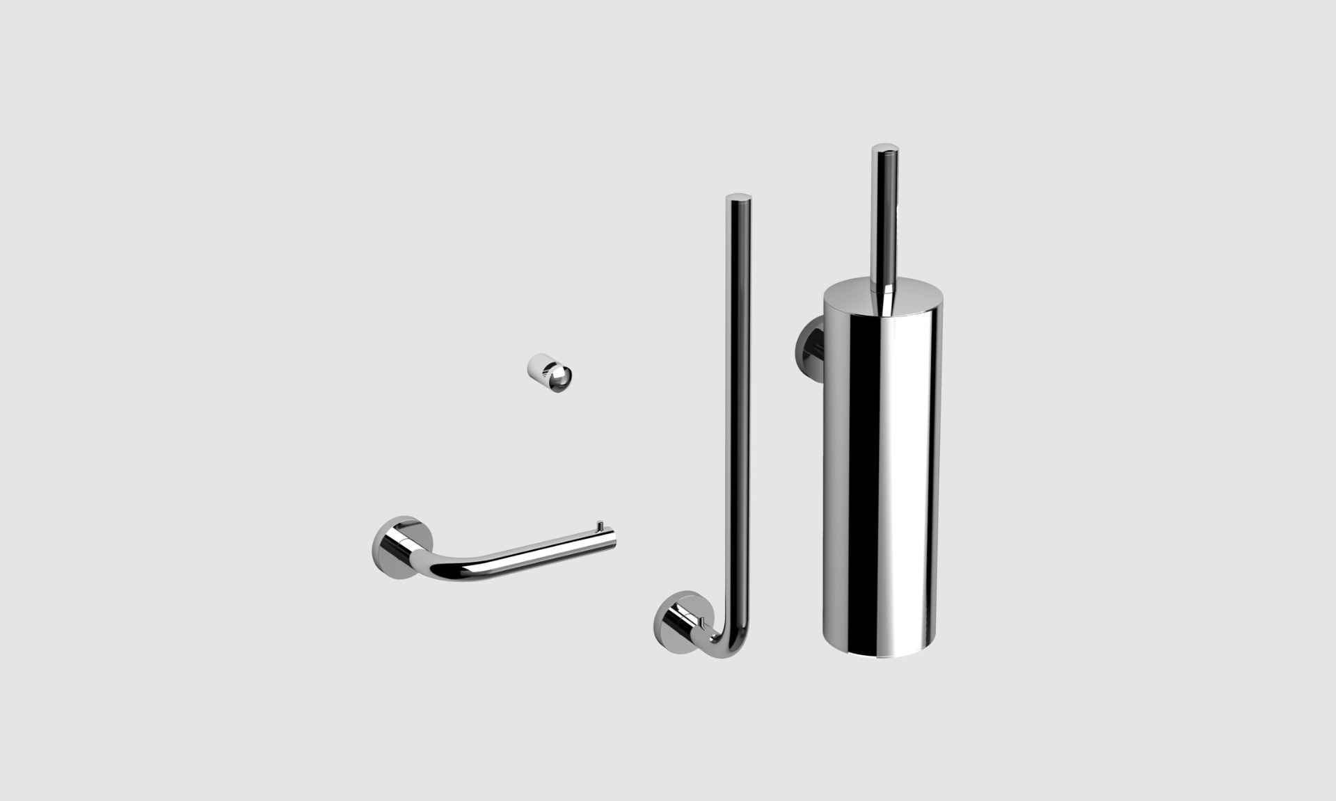 Clou InBe toiletaccessoiresset chroom