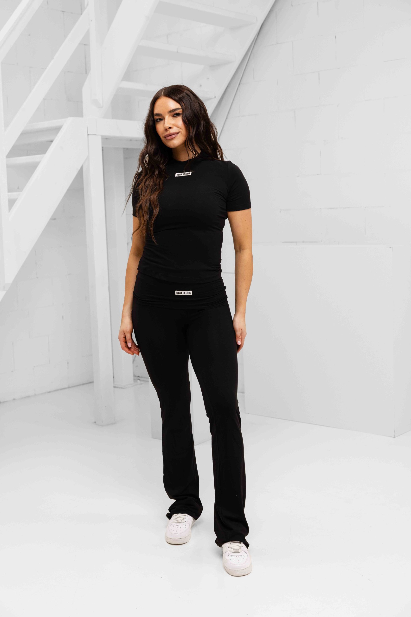 Unique The Label Nena Short Sleeve Dames Zwart