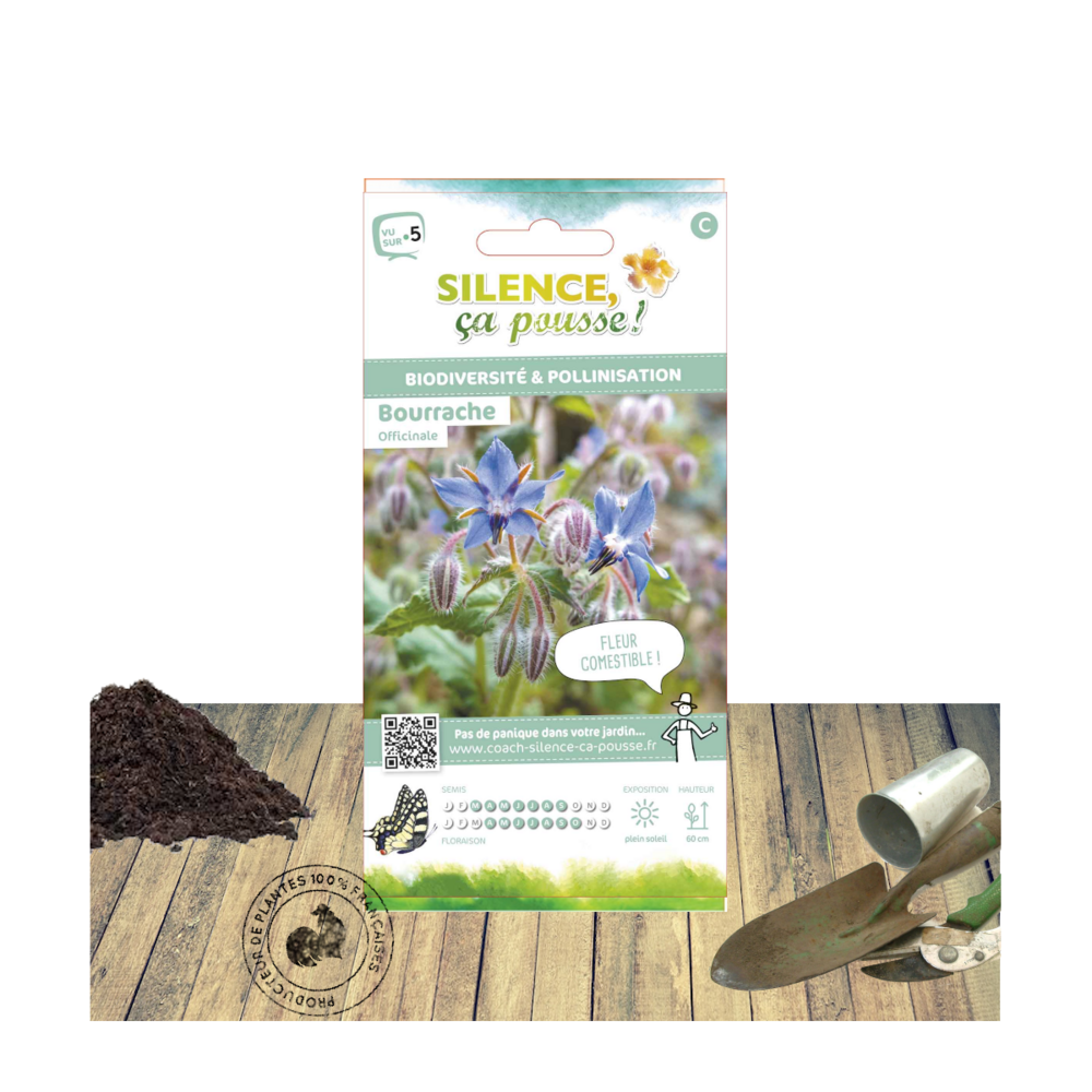 Graines de bourrache officinale/borago officinalis[-]sachet de 3 gr.