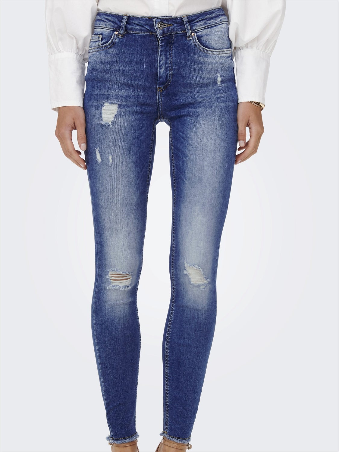 ONLBLUSH Mittlere Taille Skinny Fit Jeans Medium Blue Denim