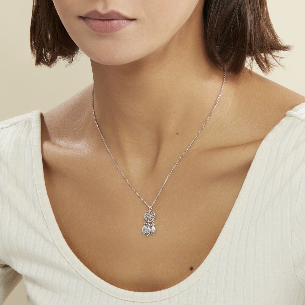 Collier Ida Argent Blanc