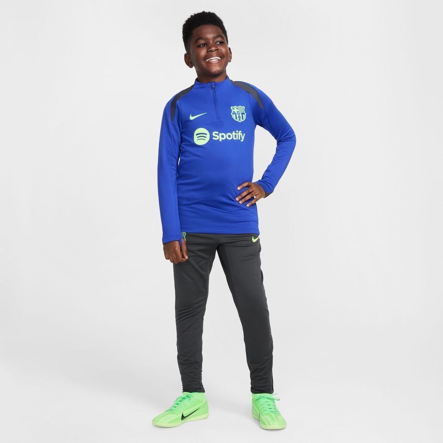 FC Barcelone Bas de Survêtement Dri-FIT Strike 3ème - Gris/Bleu Royal/Vert Enfant