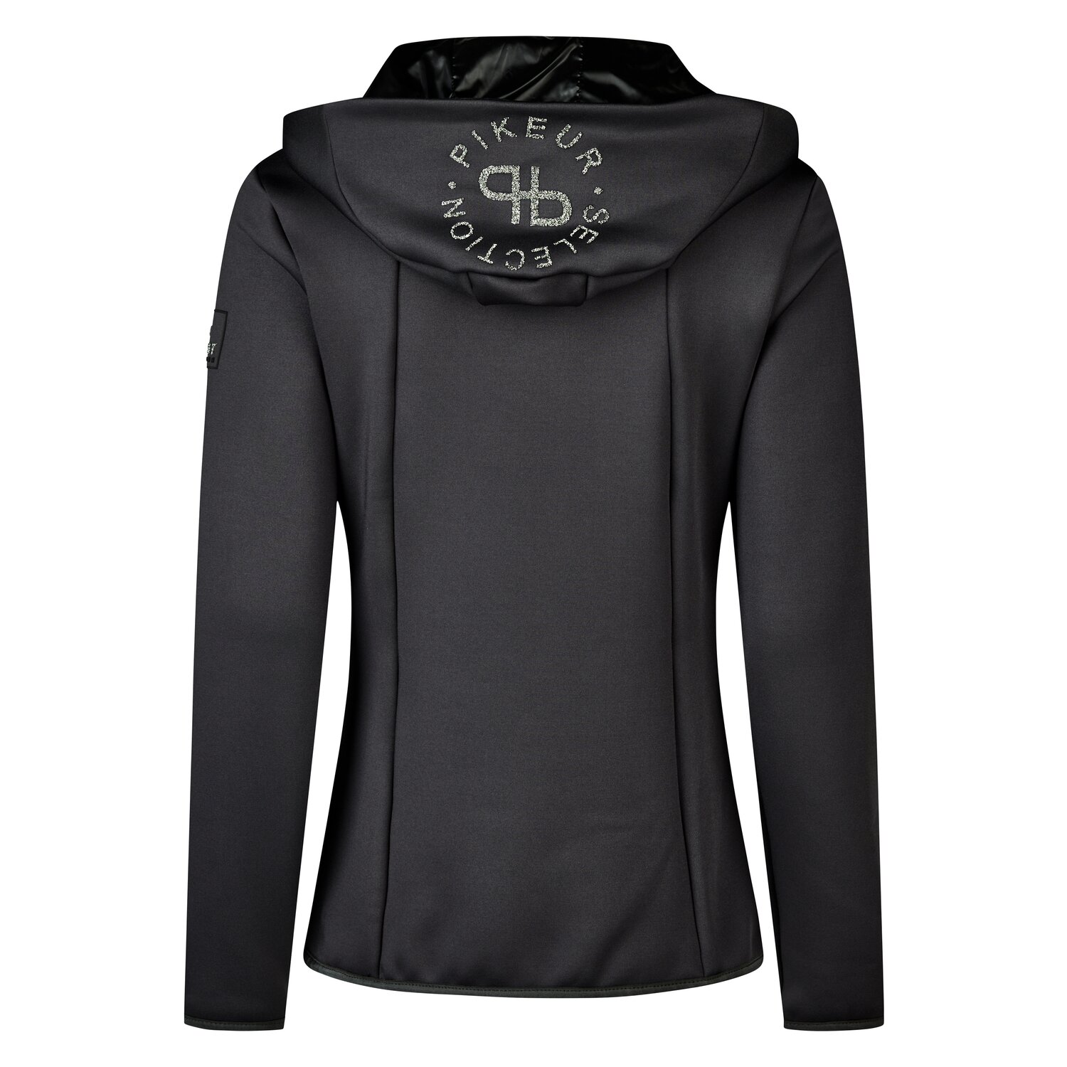 PIKEUR Selection Funktionsfleece-Jacke mit Kapuze - black