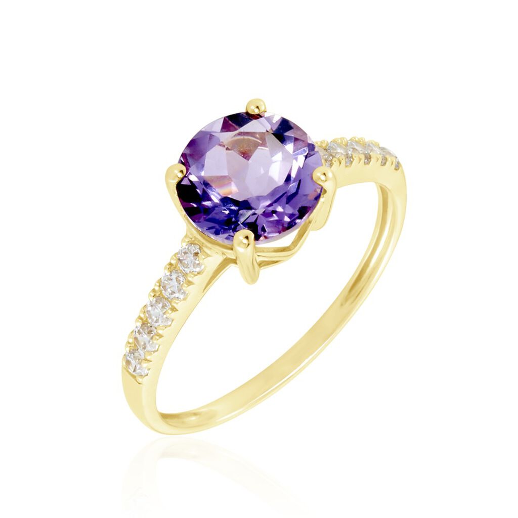 Bague Or Jaune Terese Améthyste