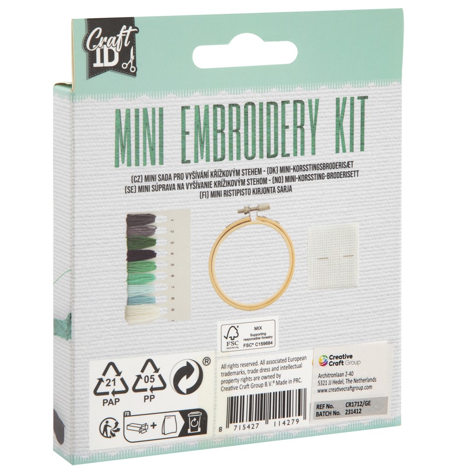 Craft ID - Mini broderikit - bil
