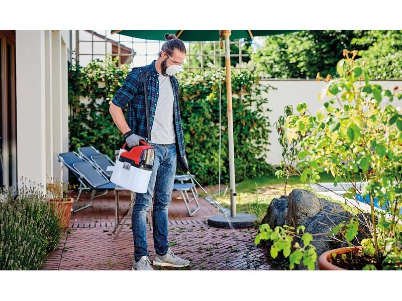 Einhell Akku-Drucksprühgerät GE-WS 18/75 Li-Solo Praktischer Helfer für ein sattes Grün im Garten