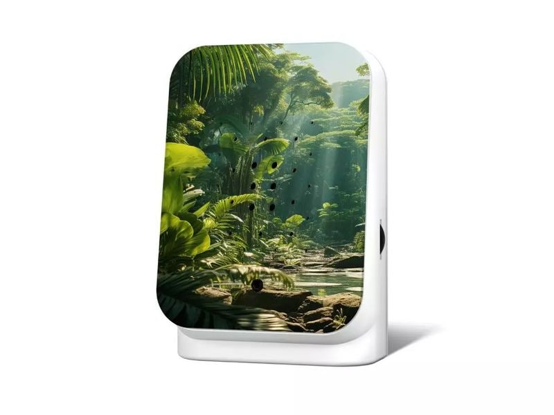 Zwitscherbox Junglebox Maliau Dunkelgrün Dschungel-Sound