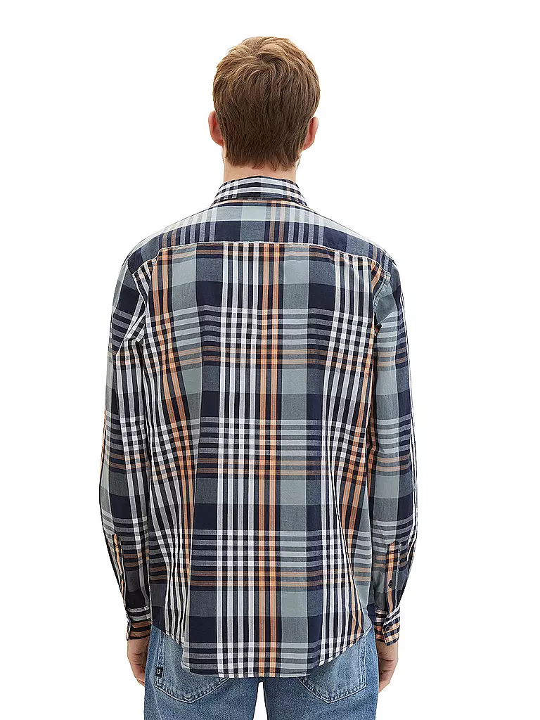 TOM TAILOR Hemd Regular Fit dunkelblau